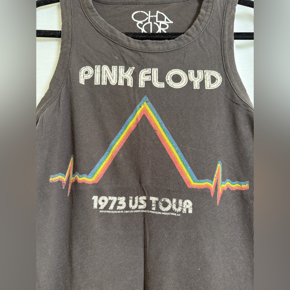 Chaser Pink Floyd 1973 US Tour Graphic Gray Tank Top | Size S - Picture 7 of 10